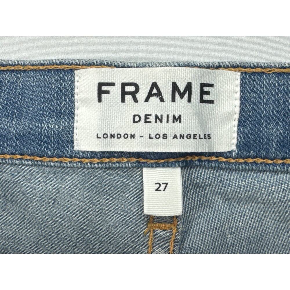 FRAME Denim Women's Le High Flare Blue Denim Jeans - Size 27 (27x33.5) - Picture 3 of 6